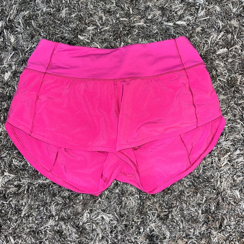 sonic pink lululemon shorts